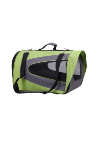 Iconic Pet - FurryGo Universal Collapsible Pet Airline Carrier - Lime Green - Small