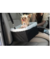 Iconic Pet - FurryGo Adjustable Luxury Pet Car Booster Seat - Black - Small