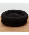 Iconic Pet - Premium Snuggle Bed - Black - Small