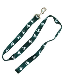 Iconic Pet - Paw Print Leash - Green - Small