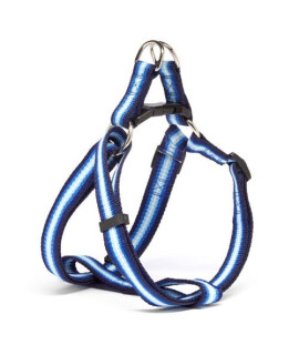 Iconic Pet - Rainbow Adjustable Harness - Blue - XSmall