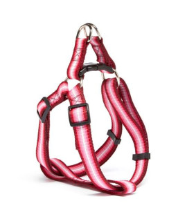 Iconic Pet - Rainbow Adjustable Harness - Red - XSmall
