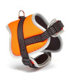 Iconic Pet - Reflective Adjustable Nylon Harness - Orange - Large