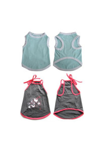 Pretty Pet Apparel without Sleeves Asst 2 (set of 2)