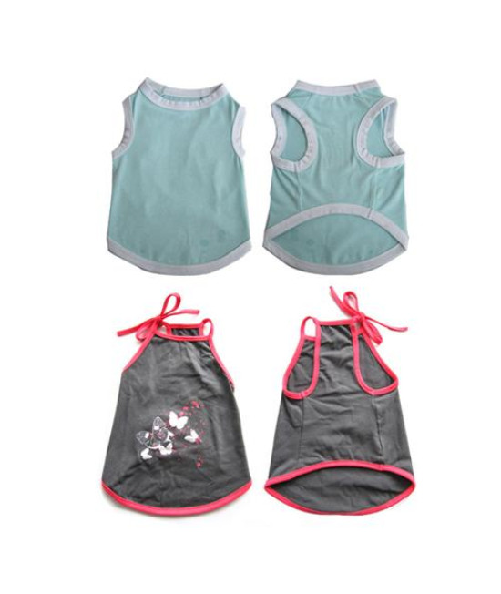 Pretty Pet Apparel without Sleeves Asst 3 (set of 2)