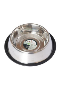 Iconic Pet - Stainless Steel Non-Skid Pet Bowl for Dog or Cat - 64 oz - 8 cup