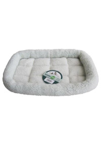 Iconic Pet - Premium Synthetic Sheepskin Handy Bed - White - Xlarge