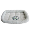 Iconic Pet - Premium Synthetic Sheepskin Handy Bed - White - Medium