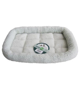 Iconic Pet - Premium Synthetic Sheepskin Handy Bed - White - Small