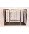 Iconic Pet Heavy Duty Rectangle Tube Pet Training Kennel Crate, 28" Height