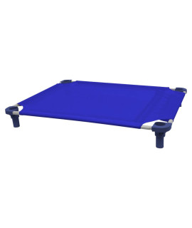 40x30 Pet Cot in Blue with Navy Legs, Unassembled