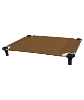 40x30 Pet Cot in Brown with Black Legs, Unassembled