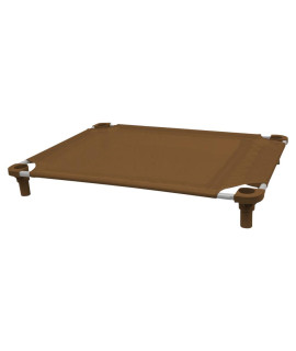 40x30 Pet Cot in Brown with Brown Legs, Unassembled