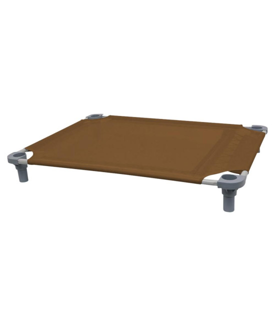 40x30 Pet Cot in Brown with Gray Legs, Unassembled