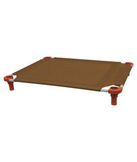 40x30 Pet Cot in Brown with Rust Legs, Unassembled