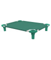 30x22 Pet Cot in Teal with Teal Legs, Unassembled