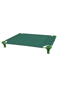 40x30 Pet Cot in Teal with Dustin Green Legs, Unassembled