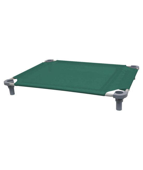 40x30 Pet Cot in Teal with Gray Legs, Unassembled