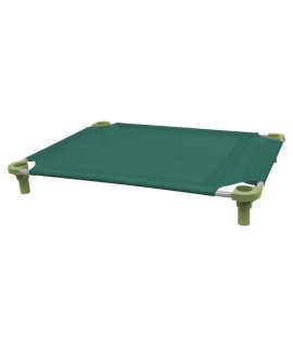 40x30 Pet Cot in Teal with Sage Legs, Unassembled