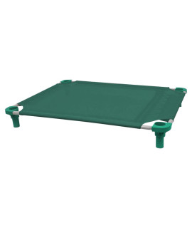 40x30 Pet Cot in Teal with Teal Legs, Unassembled