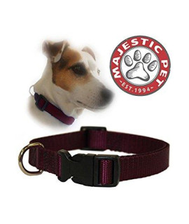 14in - 20in Adjustable Collar Burgundy, 40 - 120 lbs Dog By Majestic Pet Products