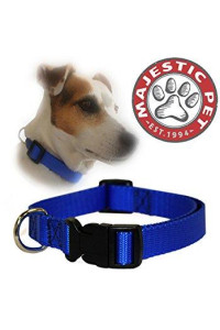 14in - 20in Adjustable Collar Blue, 40 - 120 lbs Dog By Majestic Pet Products