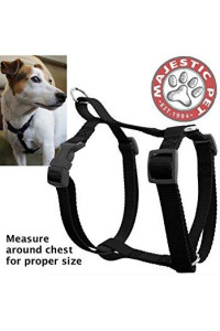 20in - 28in Harness Black, Lrg 40 - 120 lbs Dog By Majestic Pet Products