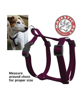 20in - 28in Harness Burgundy, Lrg 40 - 120 lbs Dog By Majestic Pet Products