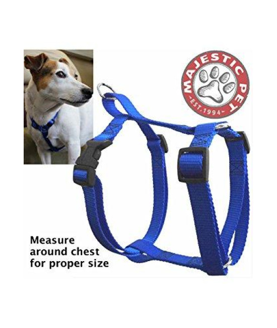 20in - 28in Harness Blue, Lrg 40 - 120 lbs Dog By Majestic Pet Products