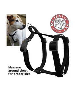 12in - 20in Harness Black, Sml 10 - 45 lbs Dog By Majestic Pet Products