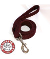 1in x 6ft Dbl Lead Burgundy By Majestic Pet Products