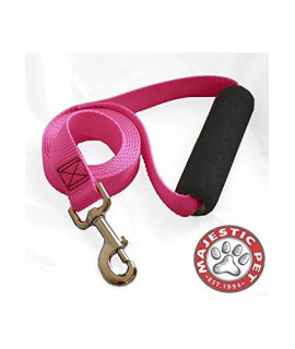 1in x 6ft Easy Grip Handle Leash Pink By Majestic Pet Products