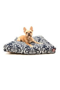 Navy Blue French Quarter Small Rectangle Pet Bed