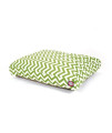 Sage Chevron Small Rectangle Pet Bed