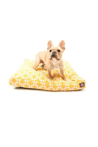 Yellow Links Small Rectangle Pet Bed
