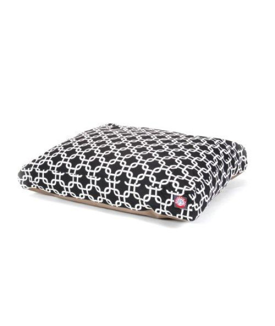 Black Links Small Rectangle Pet Bed