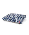 Navy Blue Links Small Rectangle Pet Bed