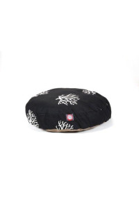 Black Coral Small Round Pet Bed