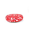 Red Plantation Small Round Pet Bed