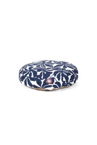Navy Blue Plantation Small Round Pet Bed