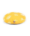 Yellow Coral Medium Round Pet Bed