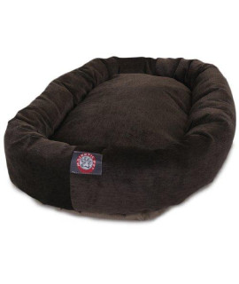 40" Storm Villa Collection Micro-Velvet Bagel Bed By Majestic Pet Products