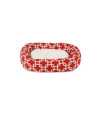 24" Red Links Sherpa Bagel Bed
