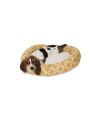 32" Yellow Links Sherpa Bagel Bed