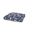 Navy Blue Plantation Small Rectangle Pet Bed