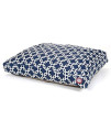 Navy Blue Links Small Rectangle Pet Bed