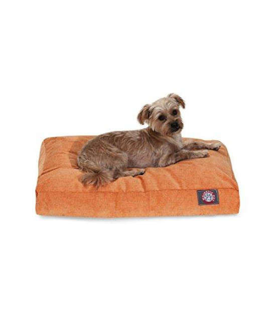 Orange Villa Collection Small Rectangle Pet Bed