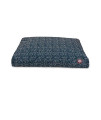 Navy Blue Navajo Small Rectangle Pet Bed