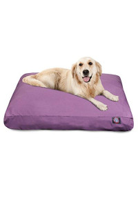 Solid Lilac Small Rectangle Pet Bed