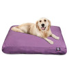 Solid Lilac Small Rectangle Pet Bed